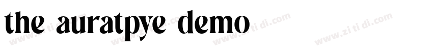 the auratpye demo字体转换